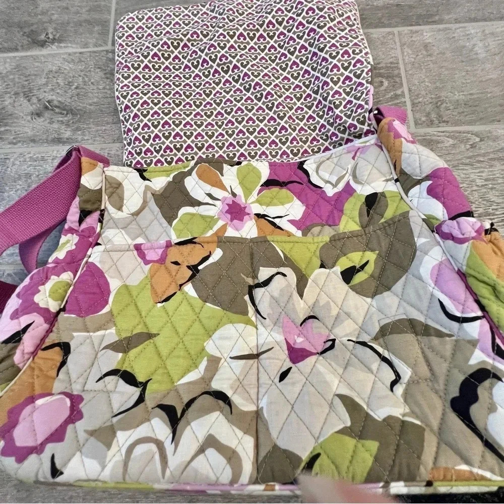 Vera Bradley Messenger Diaper Bag Baby Portobello Road Retired Pattern Floral - Picture 8 of 9